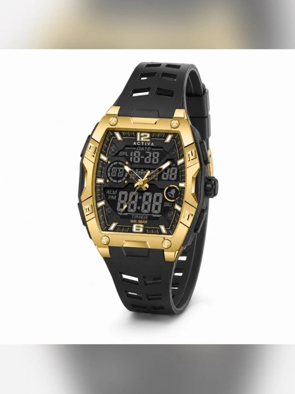 Actival Venzis X Invicta Digital Men's Watch - 50mm. Black (ACW8131-005)